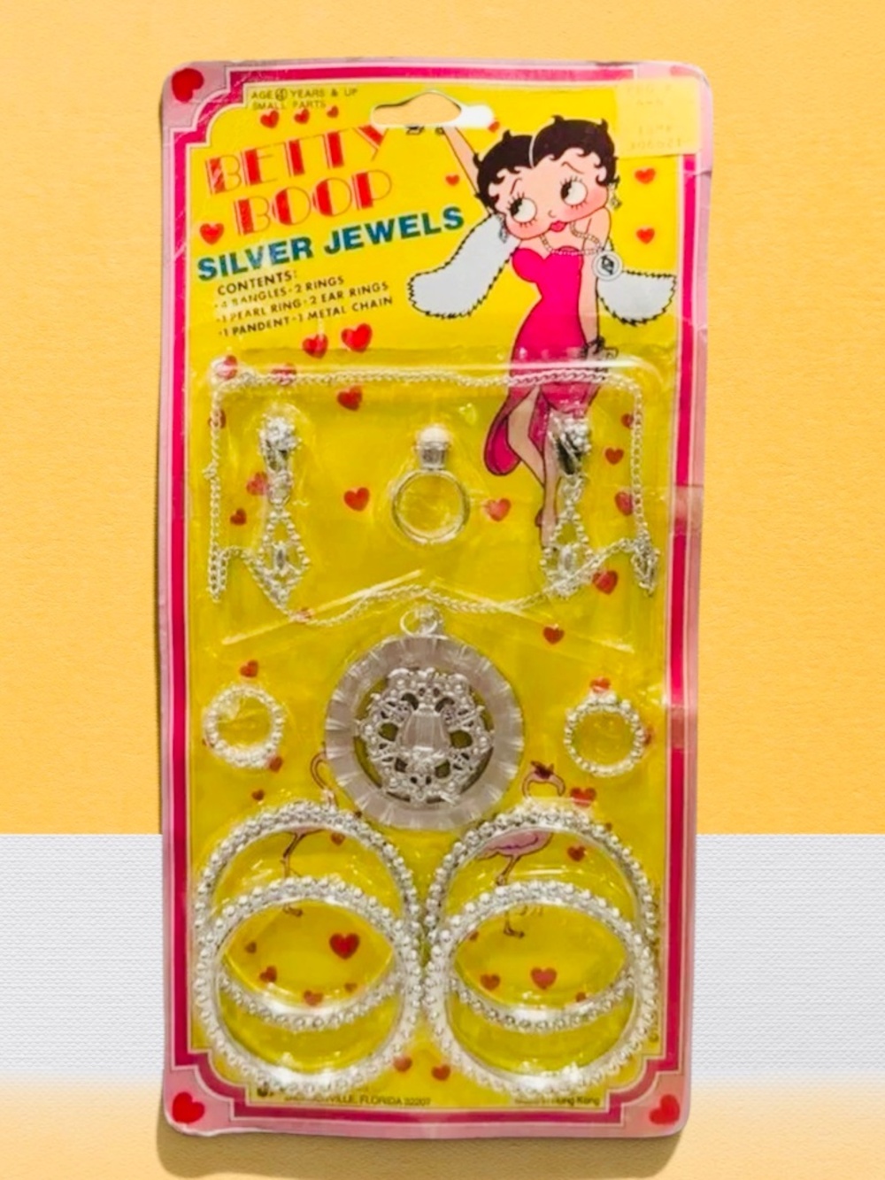 Betty Boop Baby Silver Jewels Jewelry Set Age 3